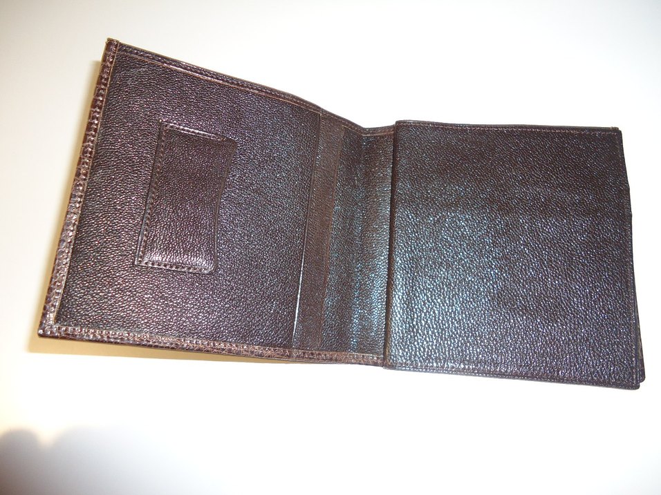 Yılan Derisi Cüzdan Kahverengi Sıfır - Görsel 3