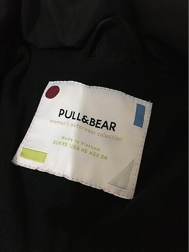 xs Beden siyah Renk Pull & bear dik yaka şişme mont