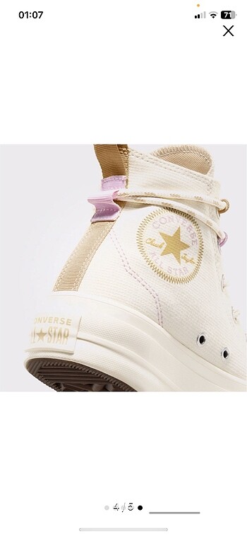 39 Beden beyaz Renk krem converse
