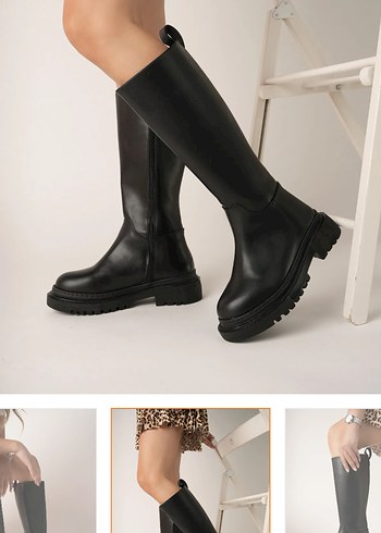 Bershka siyah çizme