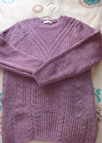 LCW,Mor Örgü Kadın Kazak, 38 bdn - Görsel 7