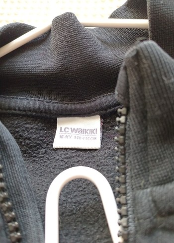 10-11 yaş fermuarlı Siyah Erkek Çocuk Sweatshirt - Görsel 4