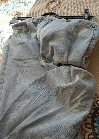 Mavi Loose Fit Midi Kadın Kot Pantolon - Görsel 10