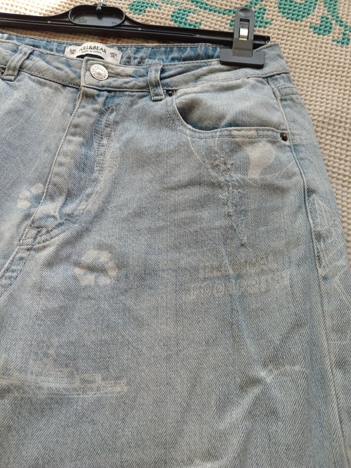 Mavi Loose Fit Midi Kadın Kot Pantolon - Görsel 5