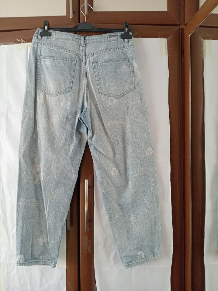 Mavi Loose Fit Midi Kadın Kot Pantolon - Görsel 2