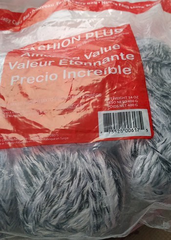 400 gr.gri-lacivert Karışık El İşi İpi - Görsel 4