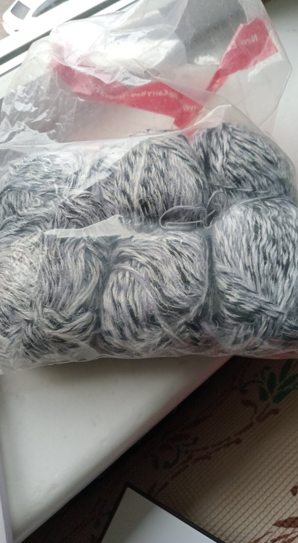 400 gr.gri-lacivert Karışık El İşi İpi - Görsel 2