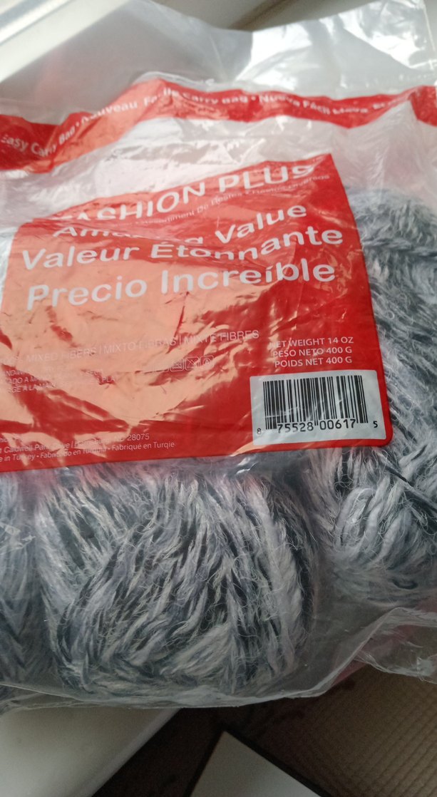 400 gr.gri-lacivert Karışık El İşi İpi - Görsel 4