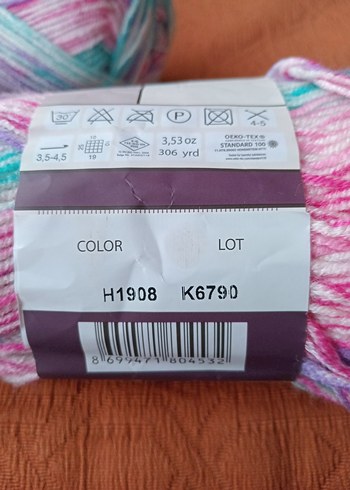 Kartopu Renkli 327 gr. Yün İplik Seti - Görsel 3