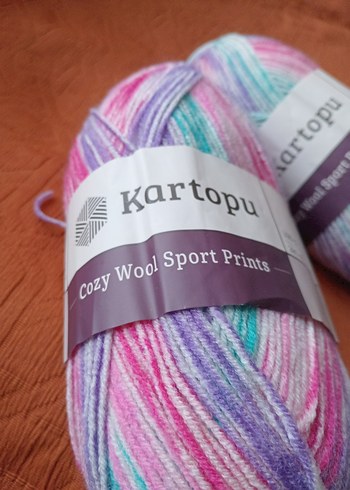 Kartopu Renkli 327 gr. Yün İplik Seti - Görsel 6