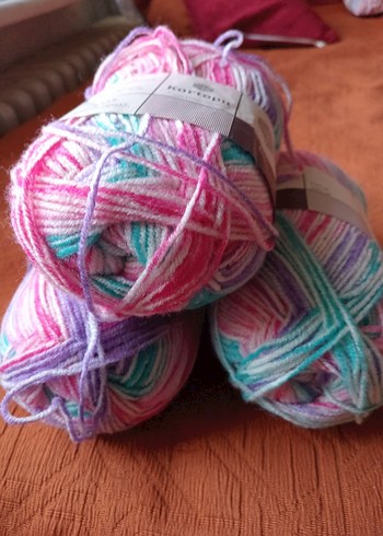 Kartopu Renkli 327 gr. Yün İplik Seti - Görsel 2