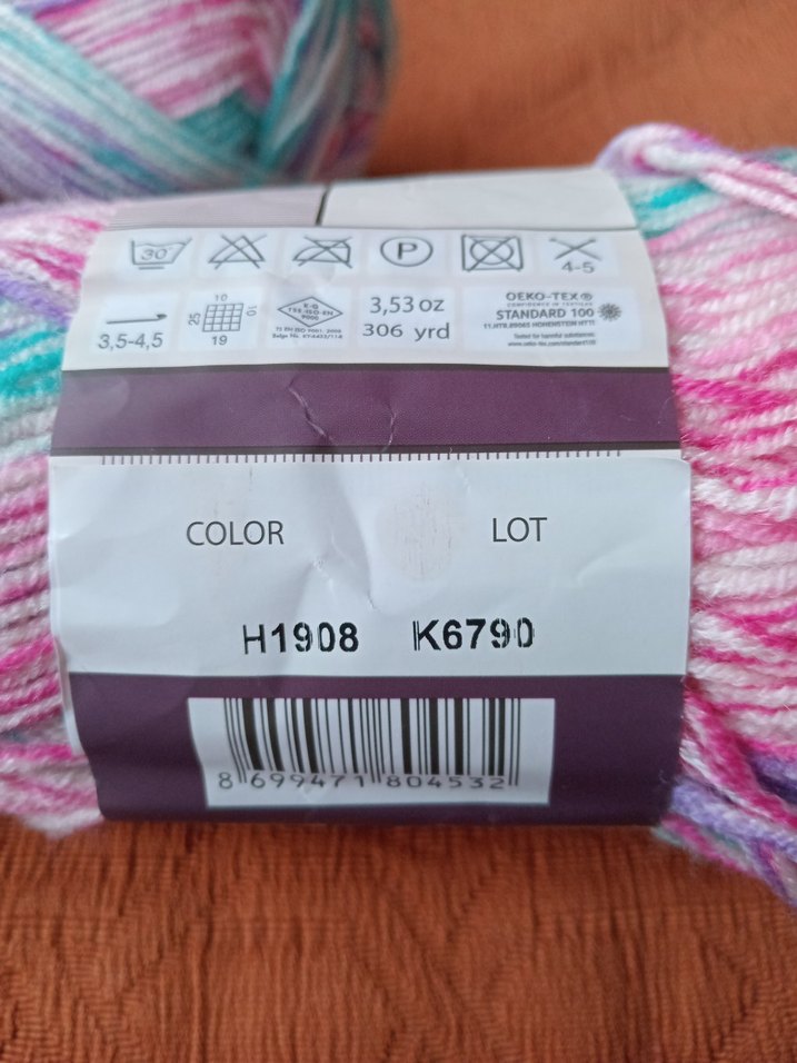 Kartopu Renkli 327 gr. Yün İplik Seti - Görsel 3