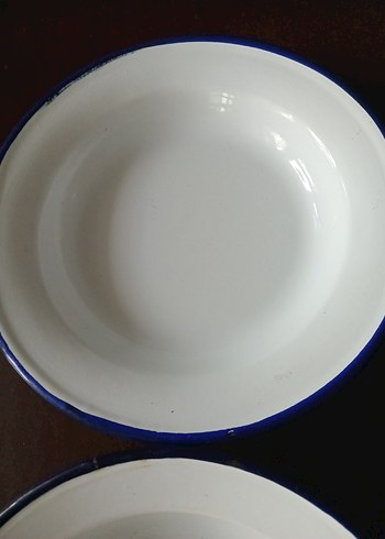 Parlak Beyaz Emaye Yemek Kabı Seti - Görsel 4