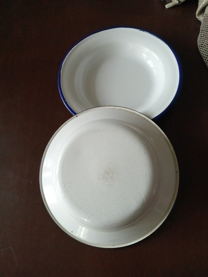 Parlak Beyaz Emaye Yemek Kabı Seti - Görsel 2