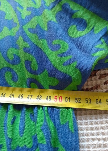 Renkli Pilili Bohem Uzun Elbise - Görsel 4