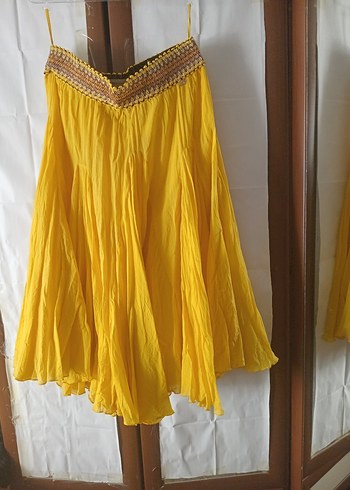 Miss Sixty, Büzgü Detaylı Sarı Uzun Kadın Etek - Görsel 8