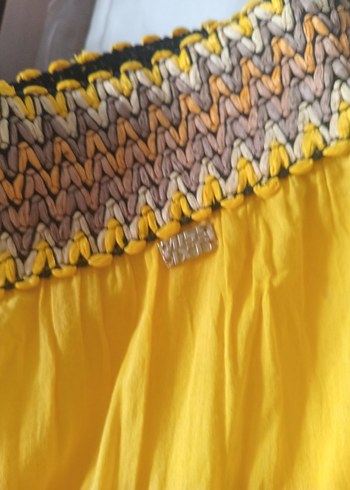 Miss Sixty, Büzgü Detaylı Sarı Uzun Kadın Etek - Görsel 3