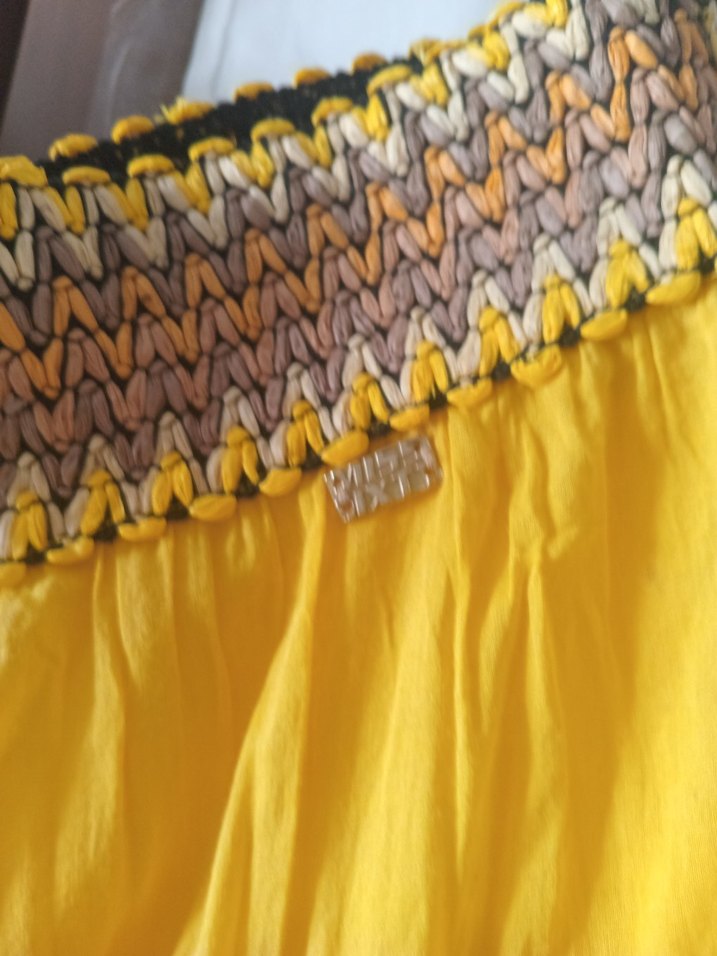 Miss Sixty, Büzgü Detaylı Sarı Uzun Kadın Etek - Görsel 3