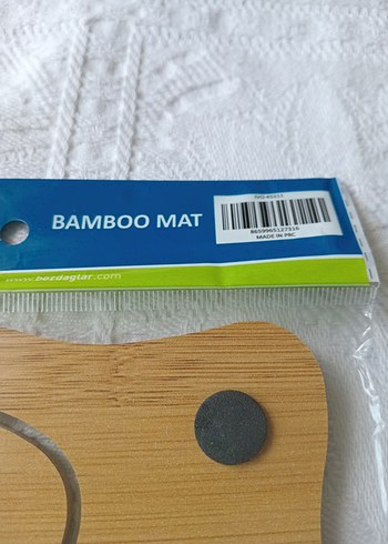 Beden Renk Bambu Desenli Kahverengi Mouse Pad