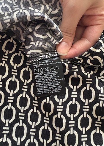 h&m Desenli Drapeli Bluz - Görsel 5