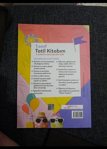 1. sınıf tatil kitabım. tudem yayınları. kullanılmadı sıfır kita