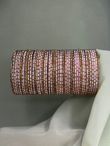 Pembe & Gold Hint Bileziği