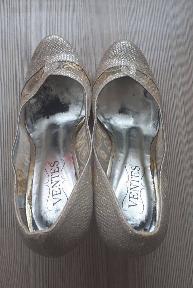 Beyaz Dantel Detaylı Dolgu Topuklu Kadın Ayakkabı - Görsel 4