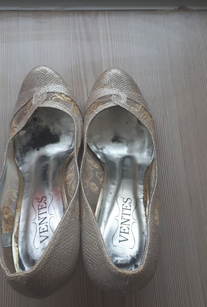 Beyaz Dantel Detaylı Dolgu Topuklu Kadın Ayakkabı - Görsel 3