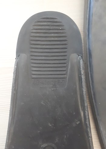 Erkek Siyah Lastik Su Paletleri - Görsel 4