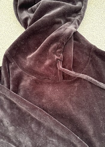 Siyah Kadife Rahat Kesim Sweatpant - Görsel 6