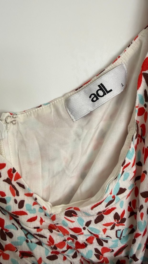 Bohem Bordo Çiçekli Uzun Elbise - Görsel 4