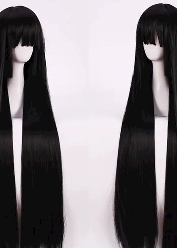 anime cosplay peruk himecut - Görsel 2