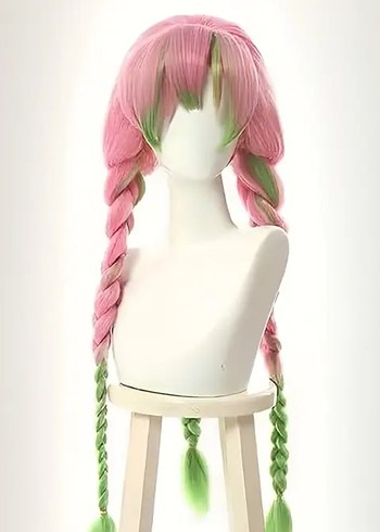 Mitsuri Kanroji Demon Slayer anime cosplay peruk