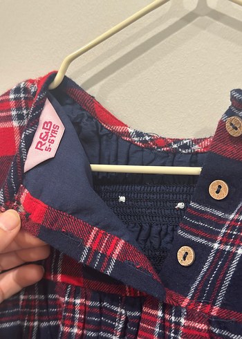 Uzun Kollu Kız Çocuk Nakışlı Bohem Elbise - Görsel 3