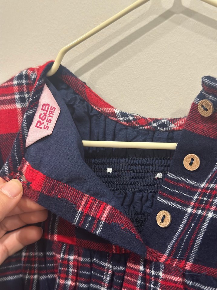 Uzun Kollu Kız Çocuk Nakışlı Bohem Elbise - Görsel 3