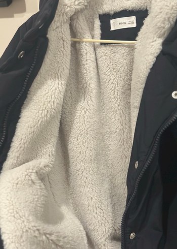 Kapüşonlu Düğmeli kız Çocuk Mont - Görsel 2