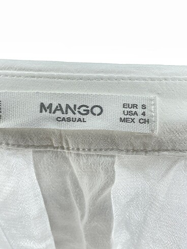 s Beden beyaz Renk Mango Gömlek %70 İndirimli.