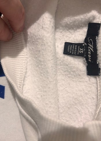 Mavi Jeans Beyaz Uzun Kollu Pamuklu Sweatshirt