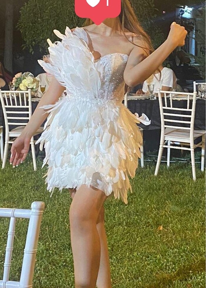 Tasarım Tüylü mini elbise - Görsel 2