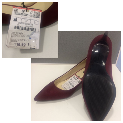 Zara Zara süet bordo36 raptiye topuk