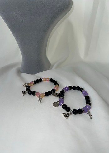 Boncuklu Gotik Kadın Bileklik Seti - Görsel 2