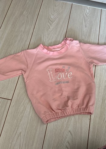 Kız Çocuk Pembe Baskılı Sweatshirt