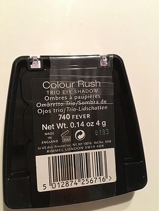  Beden Rimmel London Far paleti