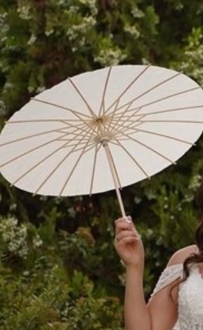 Düğün kağıt şemsiye - Görsel 3