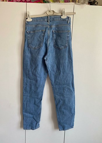 Addax Kadın Mavi Regular Fit Midi Kot Pantolon