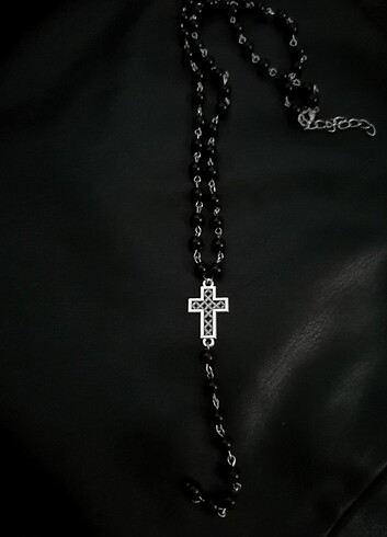 Killstar Haç rosary kolye