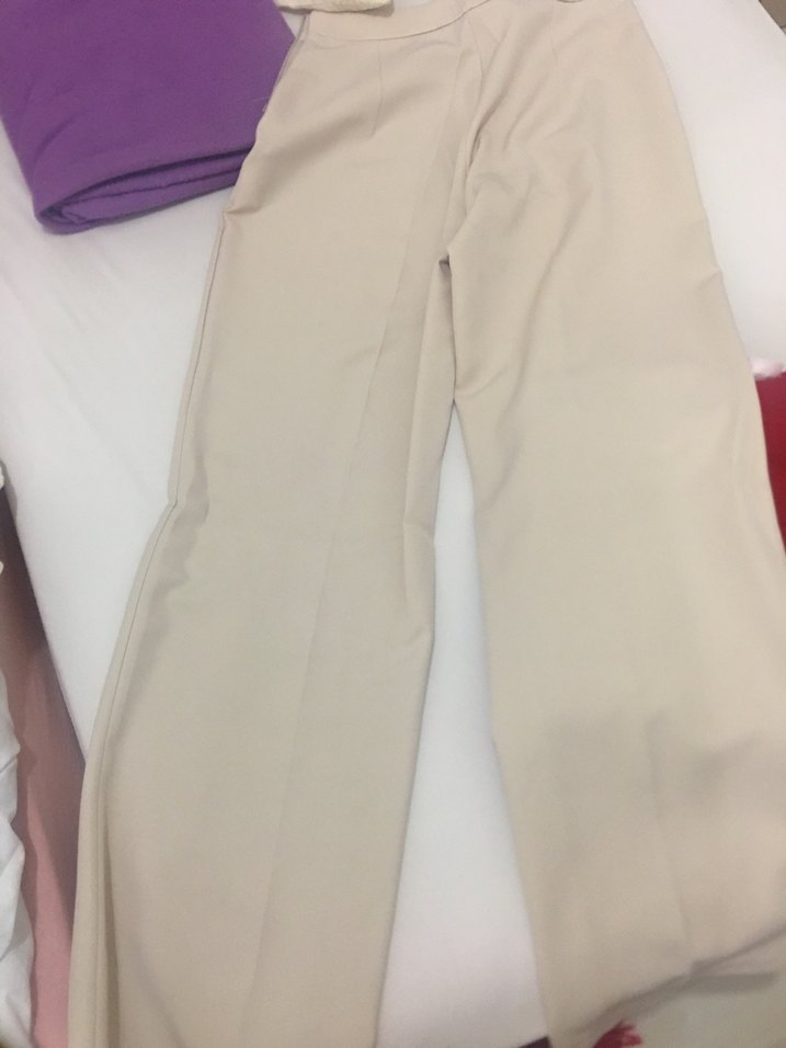 Krem Rengi Kemerli Kadın Takım - Görsel 4