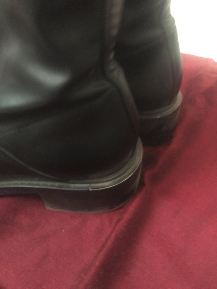 Stradivarius Siyah Deri Kadın Bot - Görsel 5