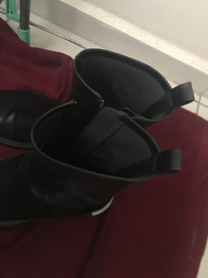 Stradivarius Siyah Deri Kadın Bot - Görsel 4