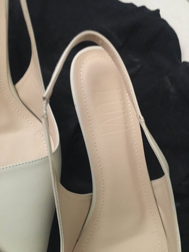 Krem İnce Topuklu Kadın Ayakkabı - Görsel 3